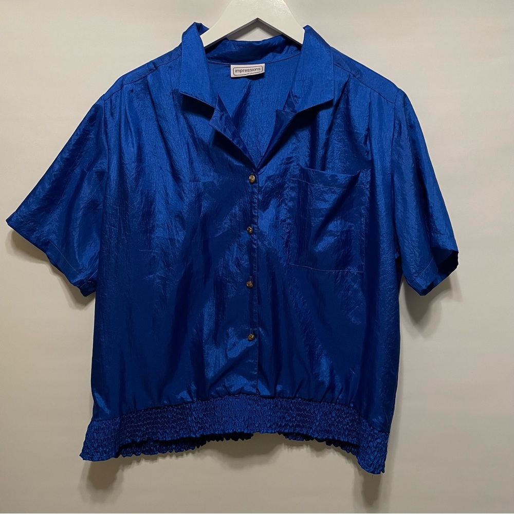 Impressions Vintage Blue Top